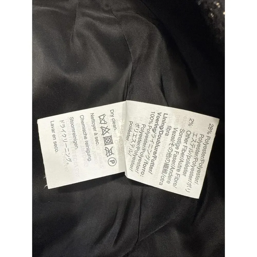 J Crew No 2 Wool Pencil Skirt Black Minimalist‎ Twill Lined Workwear Knee Length